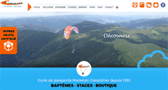 Desktop Screenshot of cumulus-parapente.com