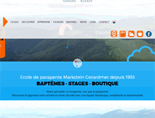 Tablet Screenshot of cumulus-parapente.com